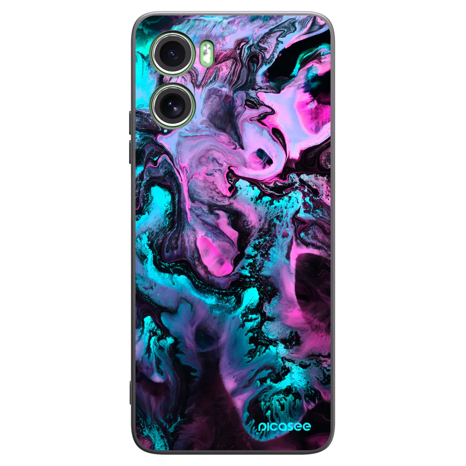 Picasee silikonski črni ovitek za Motorola Moto G06 - Lean