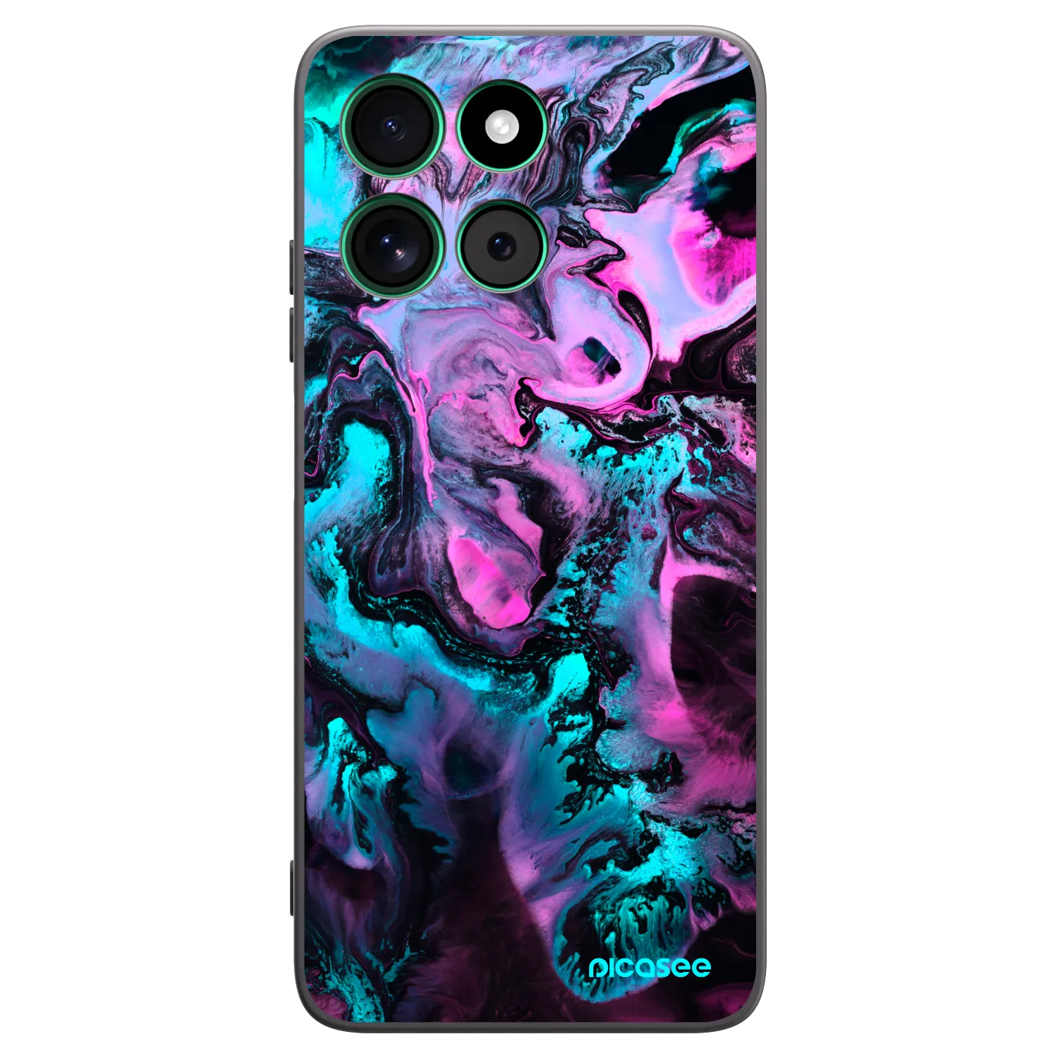 Picasee silikonski črni ovitek za Motorola Moto G57 Power - Lean