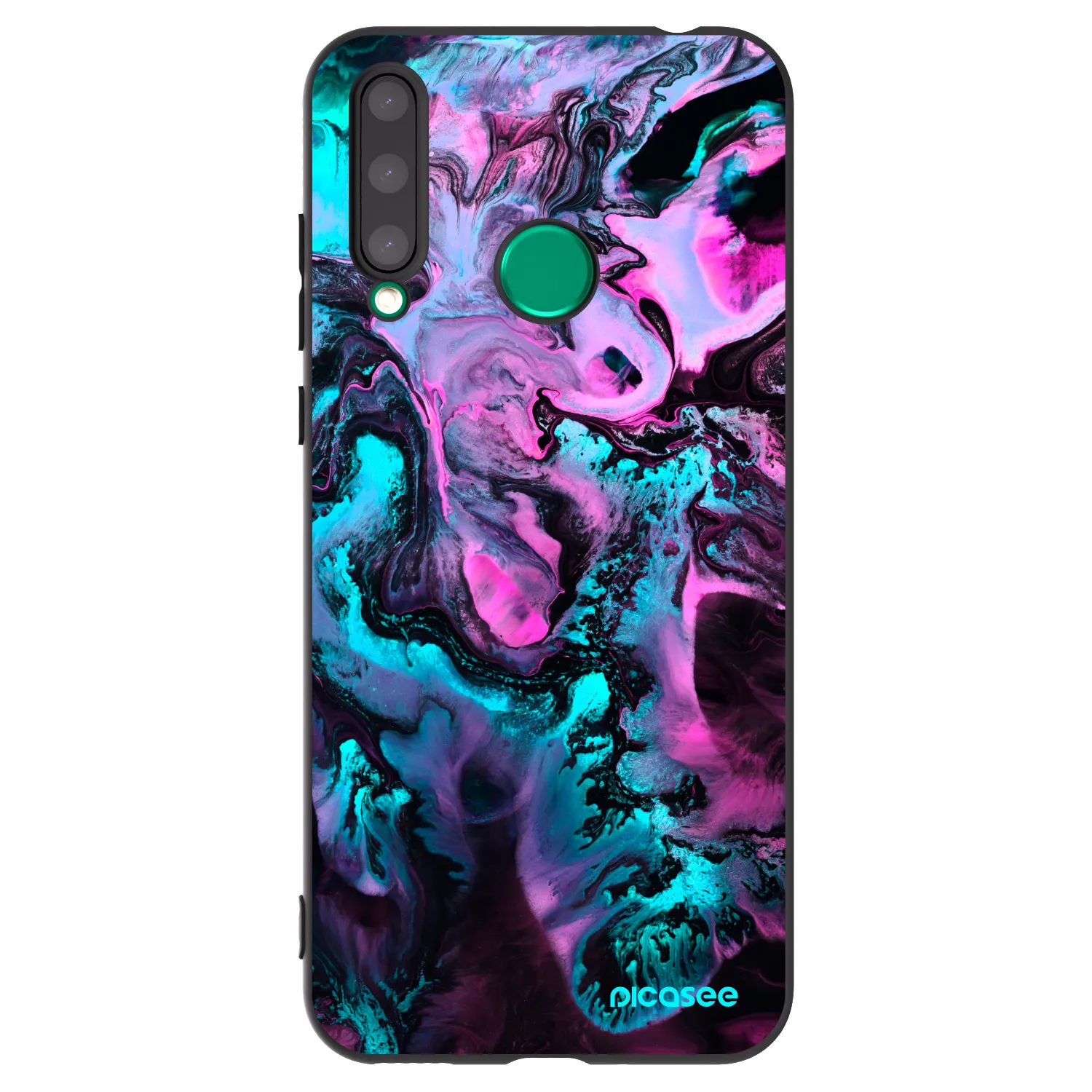 Picasee silikonski črni ovitek za Honor 20 Lite - Lean