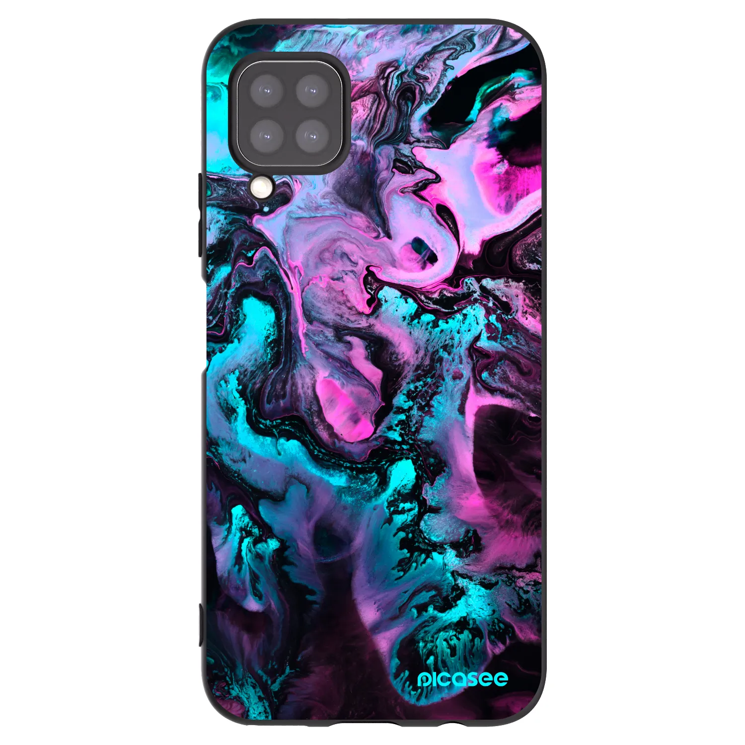 Picasee silikonski črni ovitek za Huawei P40 Lite - Lean