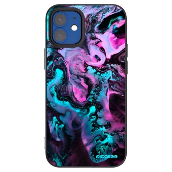 Picasee silikonski črni ovitek za Apple iPhone 12 mini - Lean