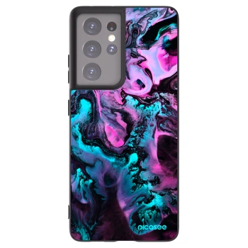 Picasee silikonski črni ovitek za Samsung Galaxy S21 Ultra 5G G998B - Lean