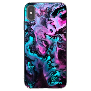 Picasee silikonski prozorni ovitek za Apple iPhone XS Max - Lean