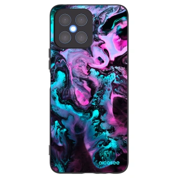 Picasee silikonski črni ovitek za Honor X8 4G - Lean