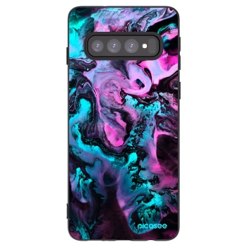 Picasee silikonski črni ovitek za Samsung Galaxy S10 G973 - Lean