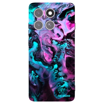 Picasee silikonski črni ovitek za Motorola Edge 60 Pro - Lean