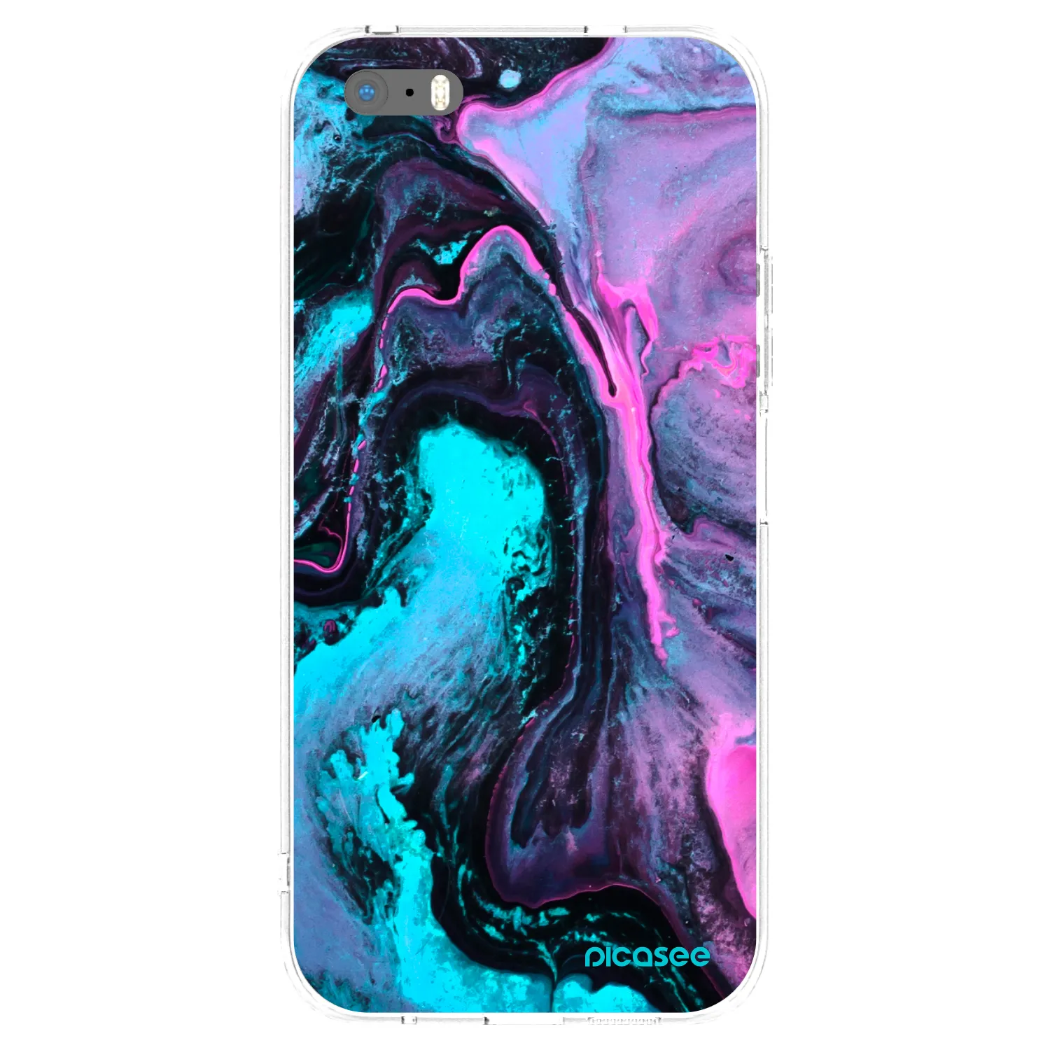 Picasee silikonski prozorni ovitek za Apple iPhone 5/5S/SE - Lean 2