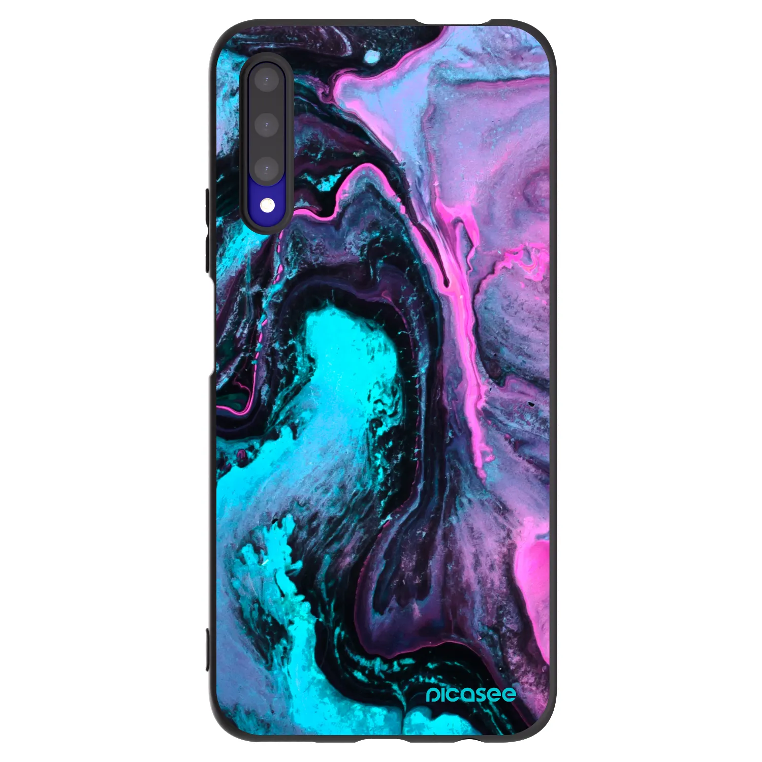 Picasee silikonski črni ovitek za Honor 9X Pro - Lean 2