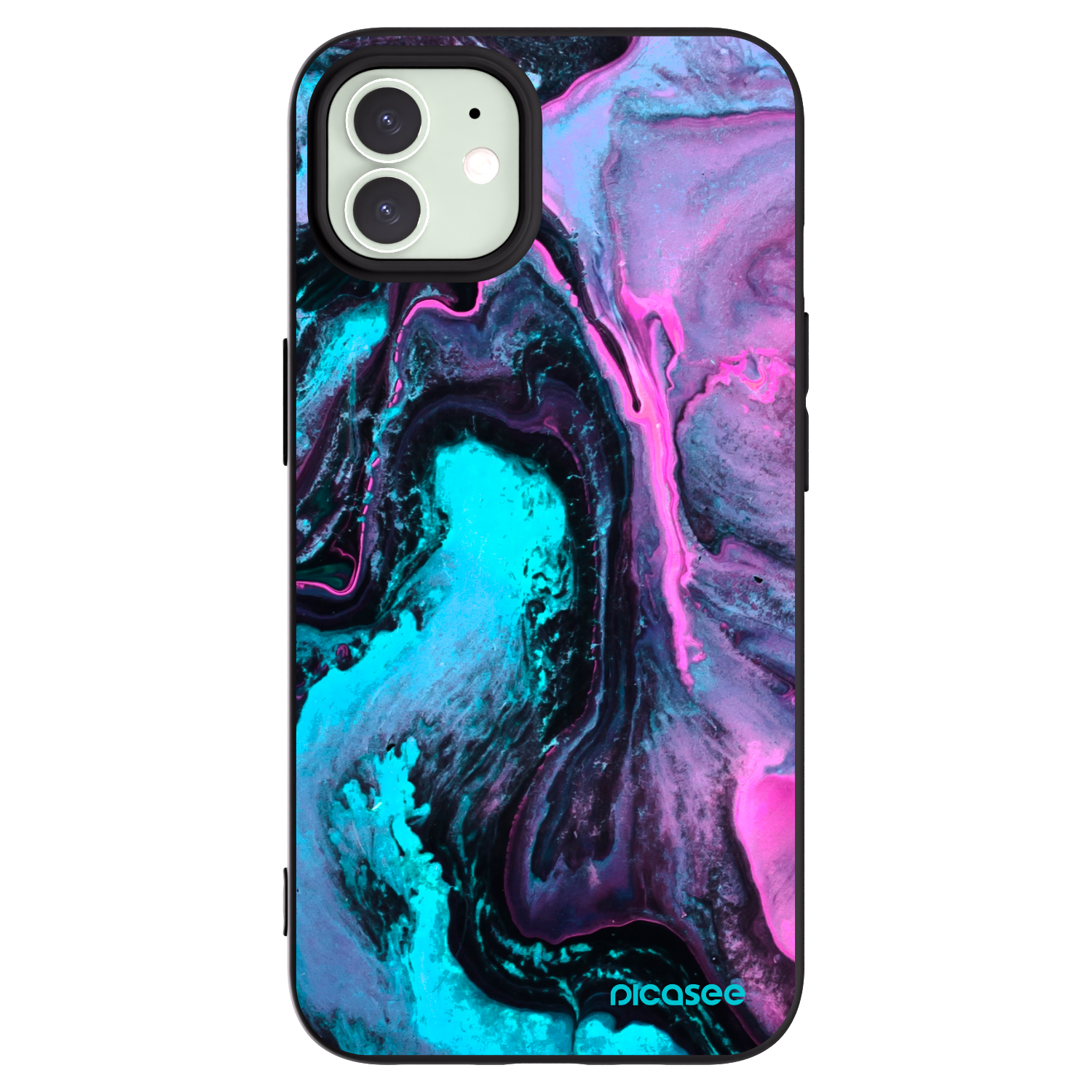 Picasee silikonski črni ovitek za Apple iPhone 12 - Lean 2