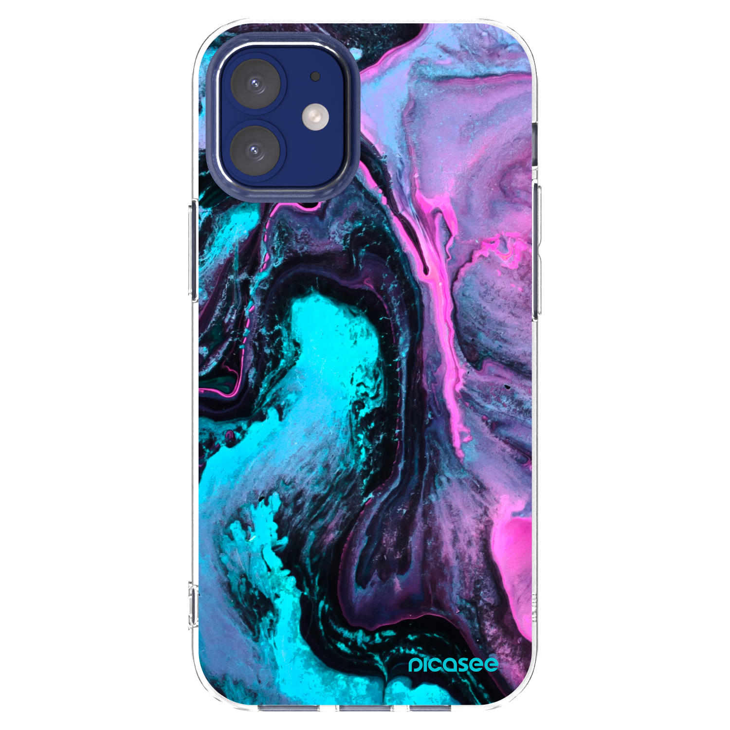 Picasee silikonski prozorni ovitek za Apple iPhone 12 mini - Lean 2