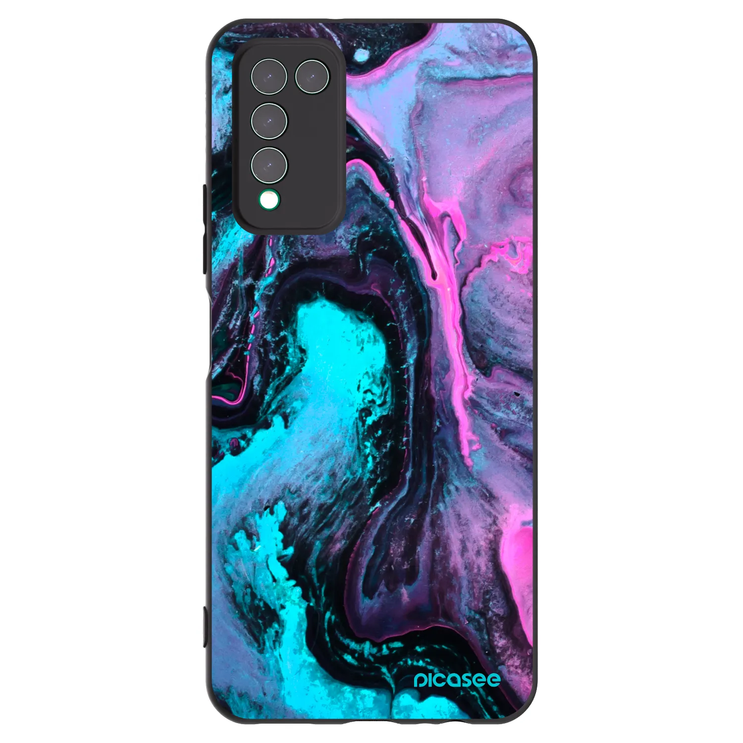 Picasee silikonski črni ovitek za Honor 10X Lite - Lean 2