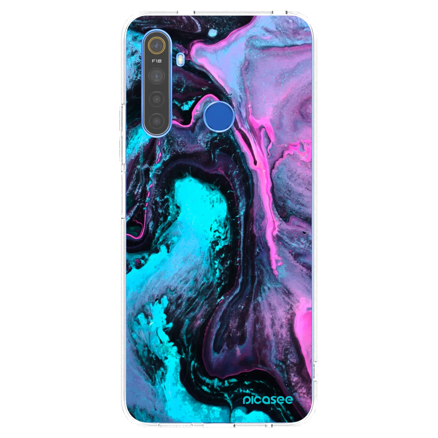 Picasee silikonski prozorni ovitek za Realme 5 - Lean 2