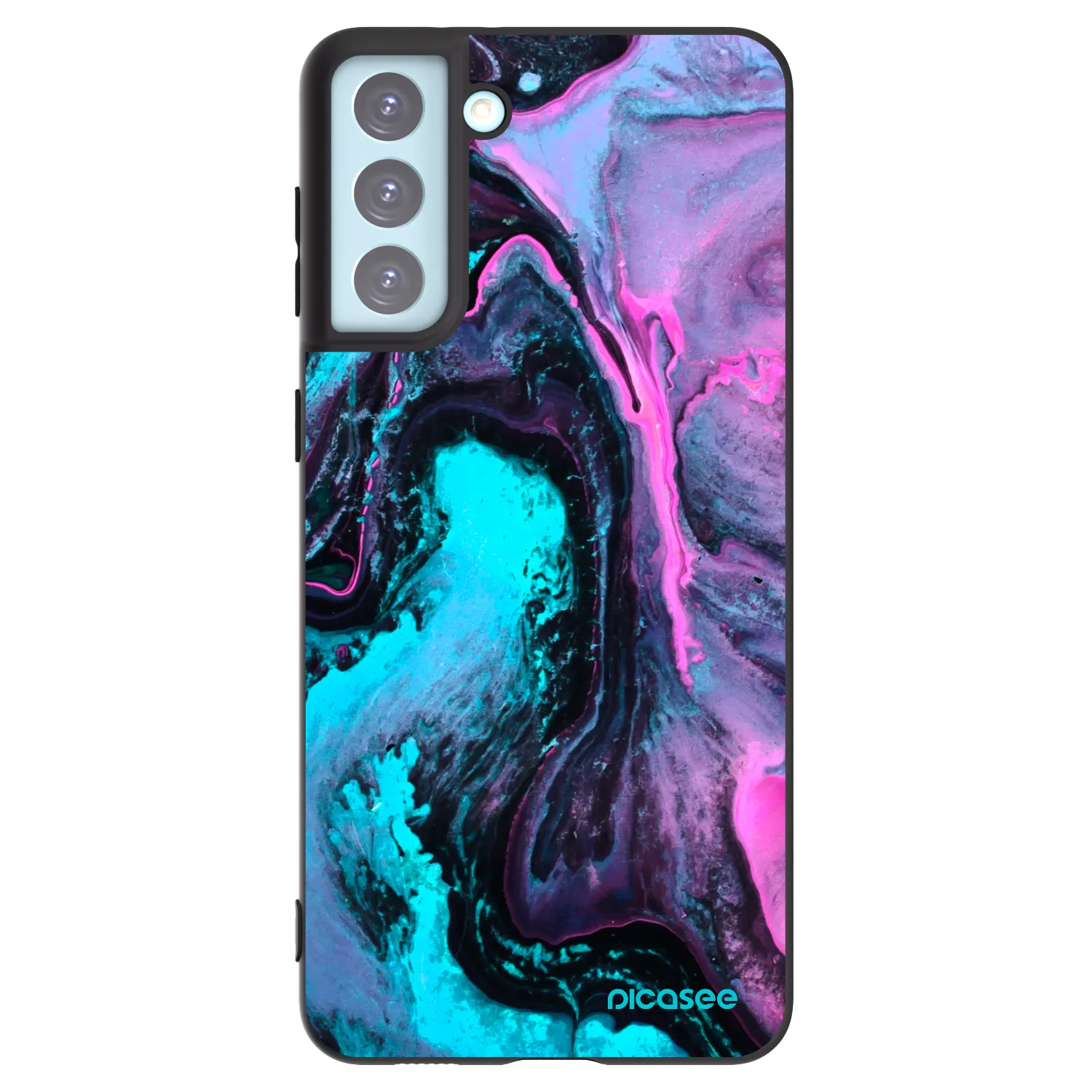 Picasee silikonski črni ovitek za Samsung Galaxy S21+ 5G G996F - Lean 2