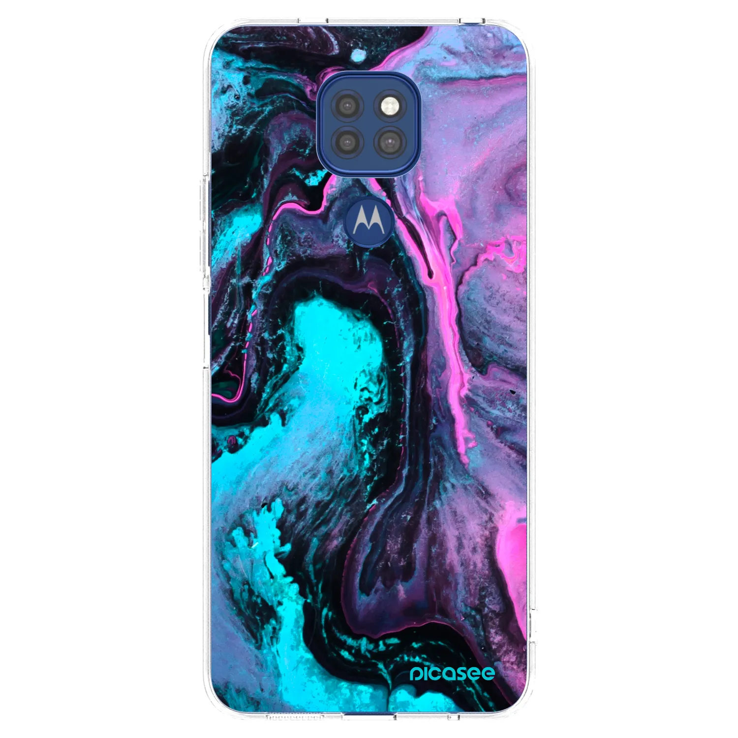 Picasee silikonski prozorni ovitek za Motorola Moto G9 Play - Lean 2