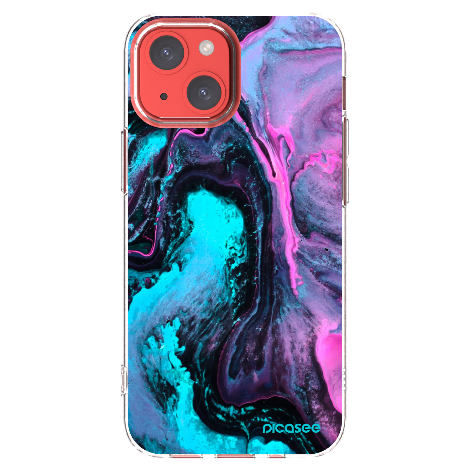 Picasee silikonski prozorni ovitek za Apple iPhone 13 mini - Lean 2