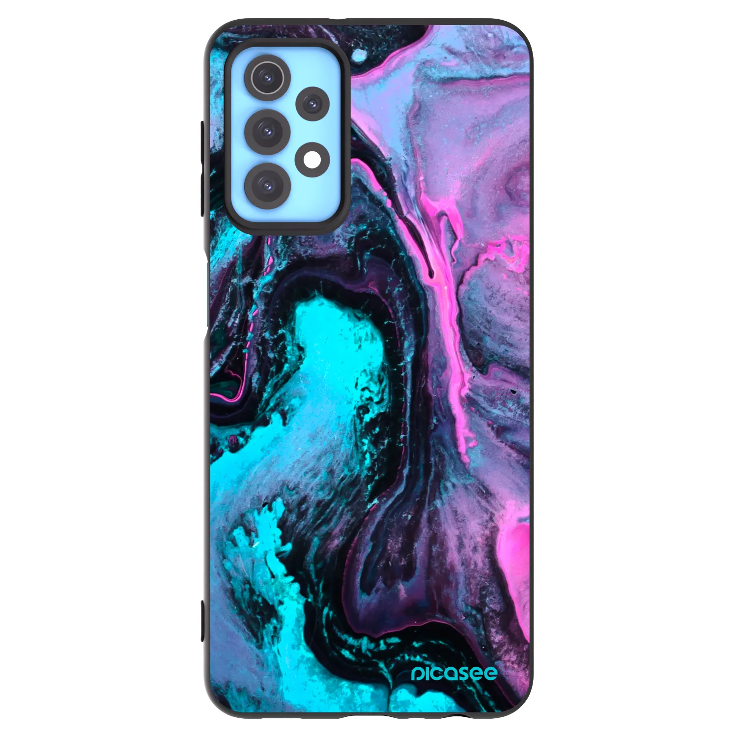 Picasee silikonski črni ovitek za Samsung Galaxy A32 4G SM-A325F - Lean 2