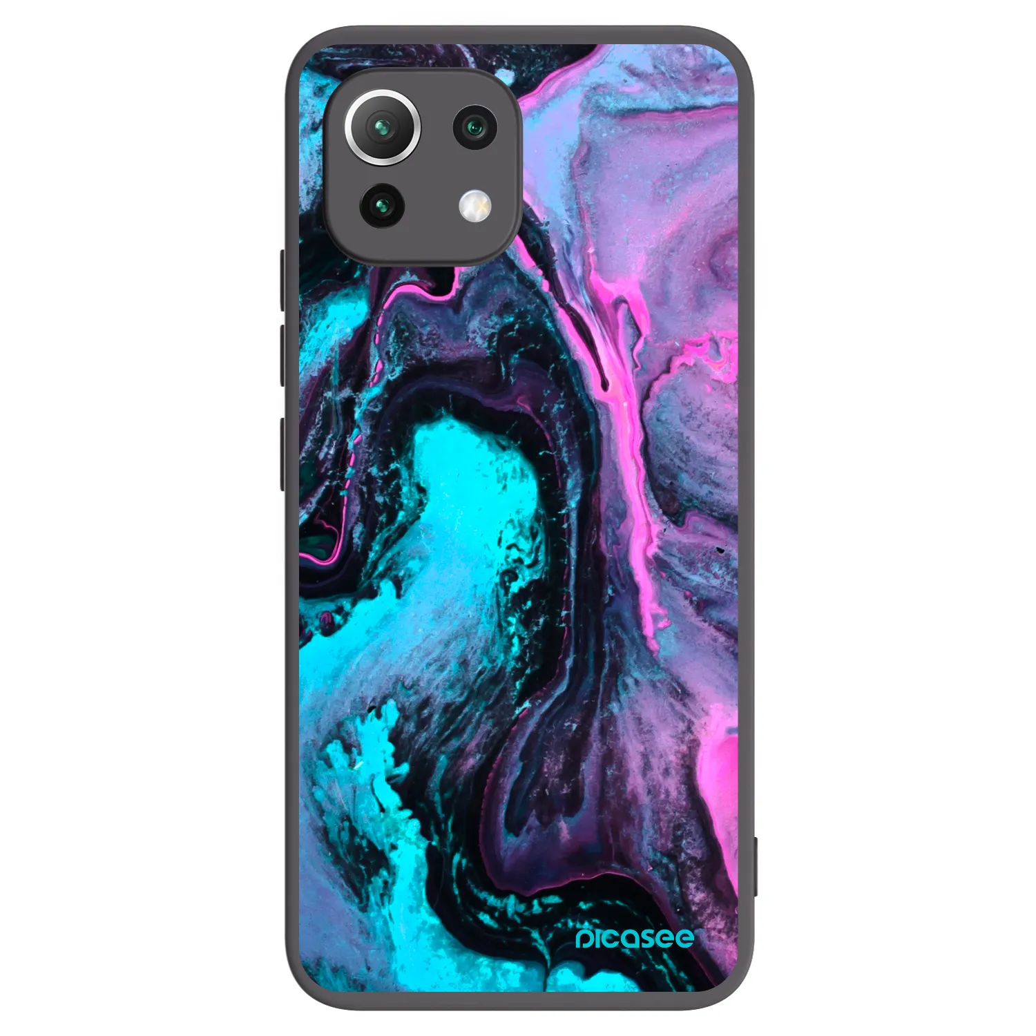Picasee silikonski črni ovitek za Xiaomi 11 Lite 5G NE - Lean 2
