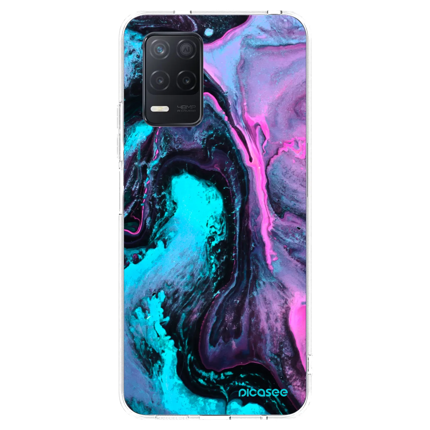Picasee silikonski prozorni ovitek za Realme 8 5G - Lean 2