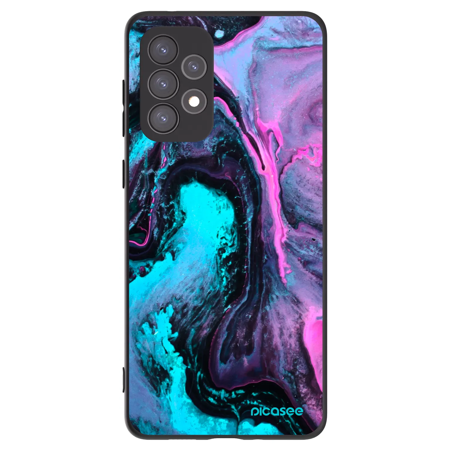 Picasee silikonski črni ovitek za Samsung Galaxy A73 5G - Lean 2