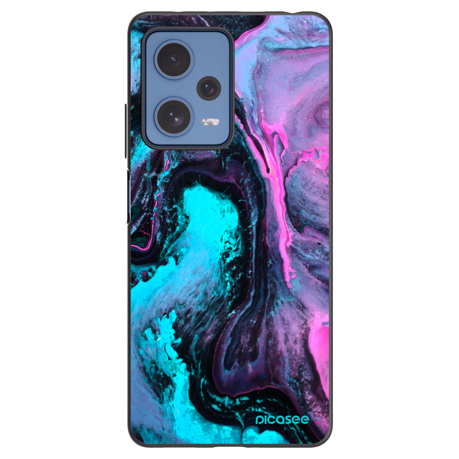 Picasee silikonski črni ovitek za Xiaomi Redmi Note 12 Pro 5G - Lean 2