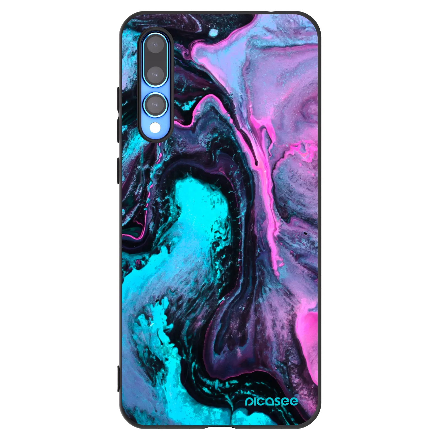 Picasee silikonski črni ovitek za Huawei P20 Pro - Lean 2