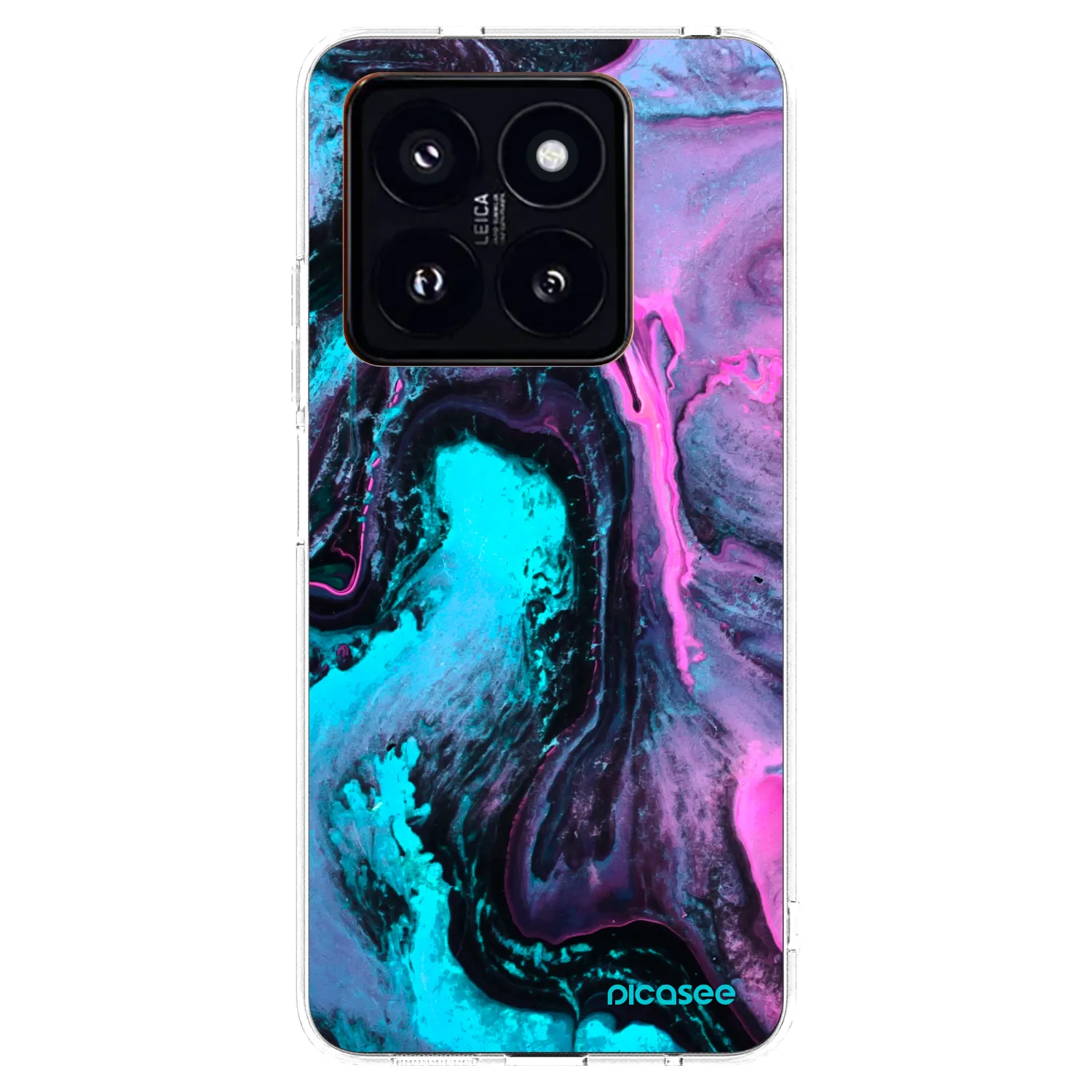 Picasee silikonski prozorni ovitek za Xiaomi 14 Pro - Lean 2