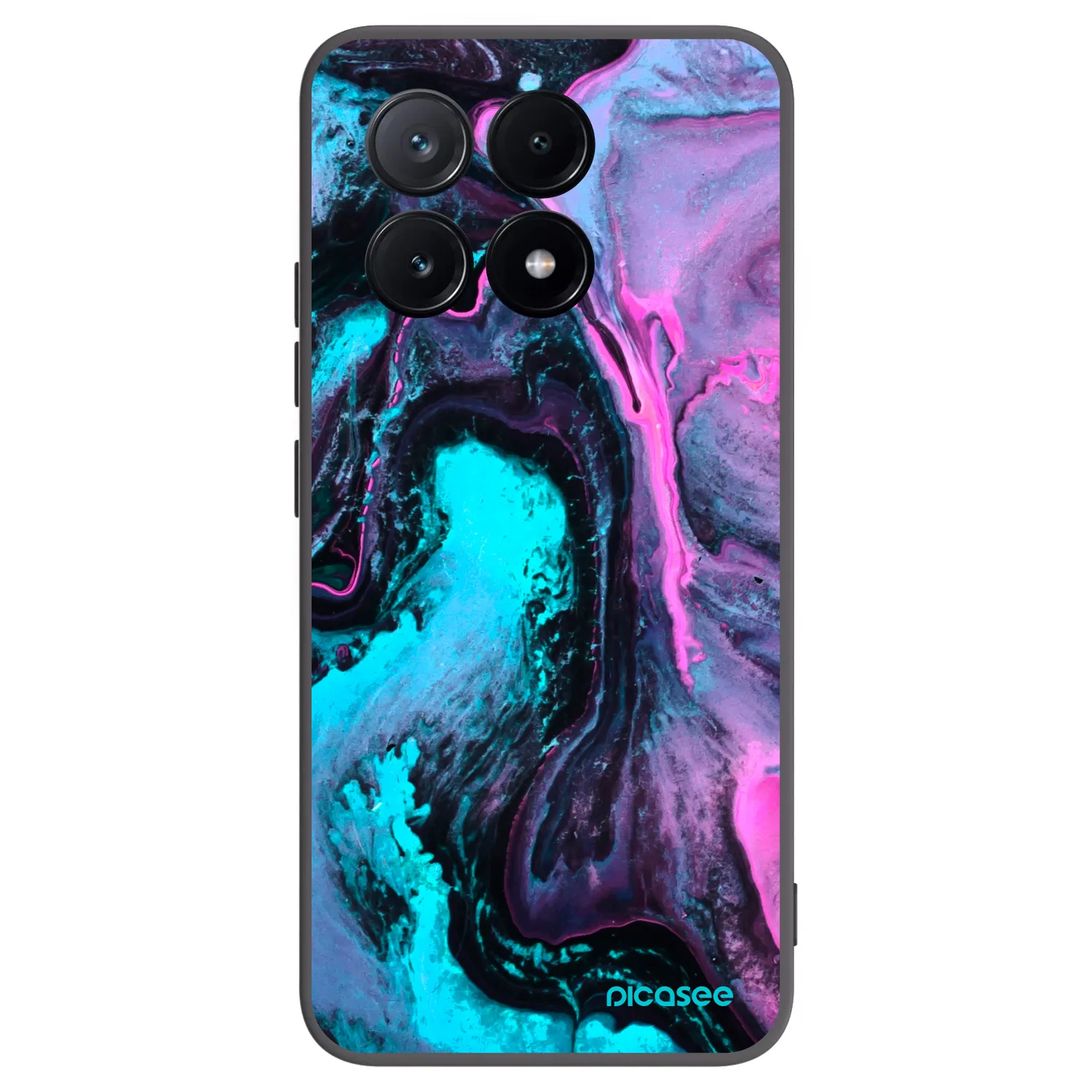 Picasee silikonski črni ovitek za Xiaomi Poco X6 Pro - Lean 2