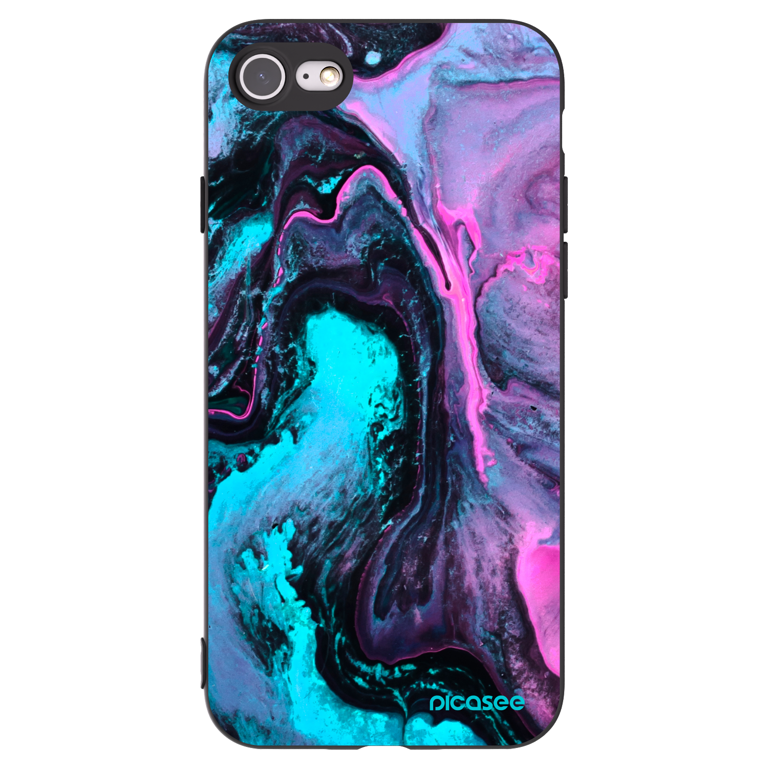 Picasee silikonski črni ovitek za Apple iPhone 8 - Lean 2