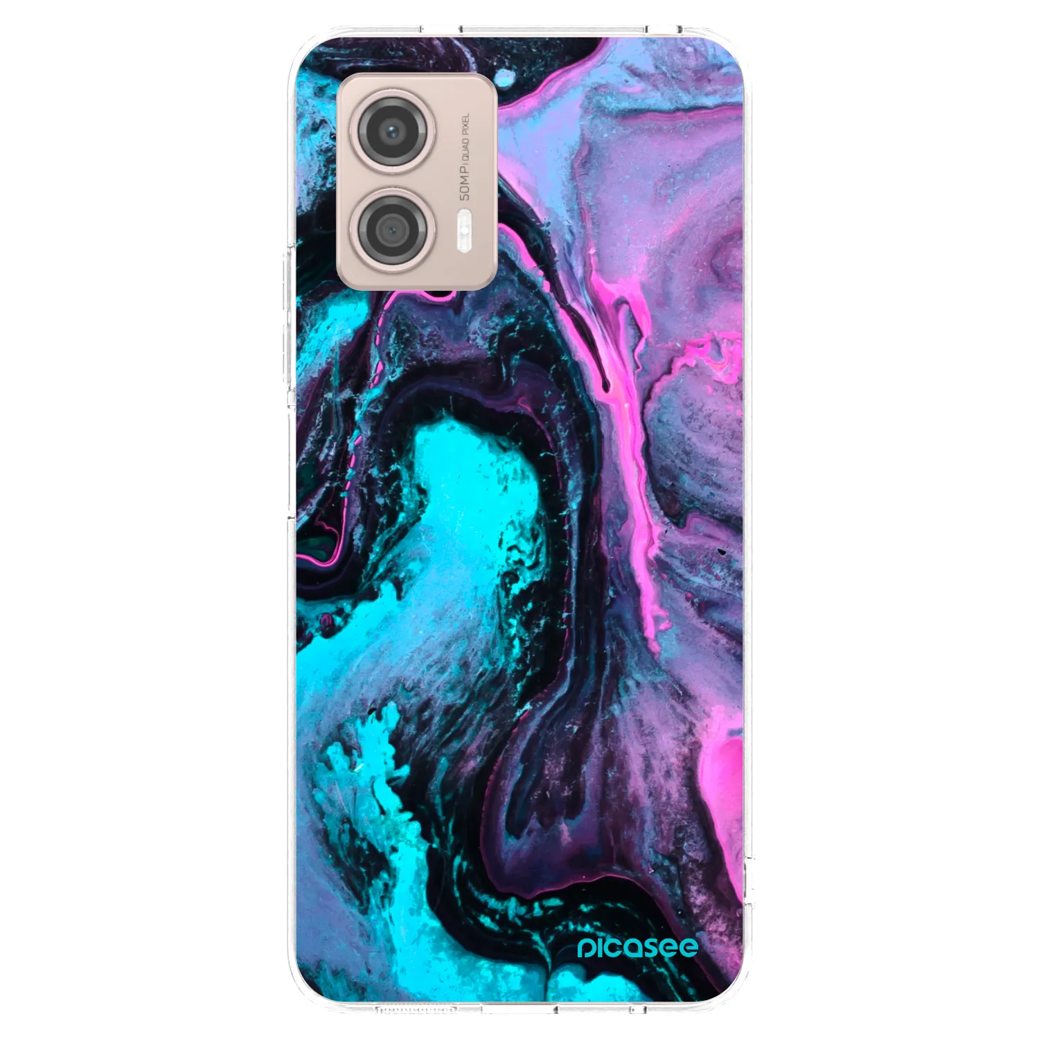 Picasee silikonski prozorni ovitek za Motorola Moto G53 5G - Lean 2