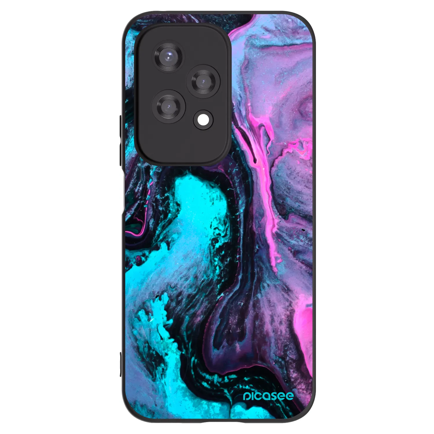 Picasee silikonski črni ovitek za Honor 200 Lite - Lean 2