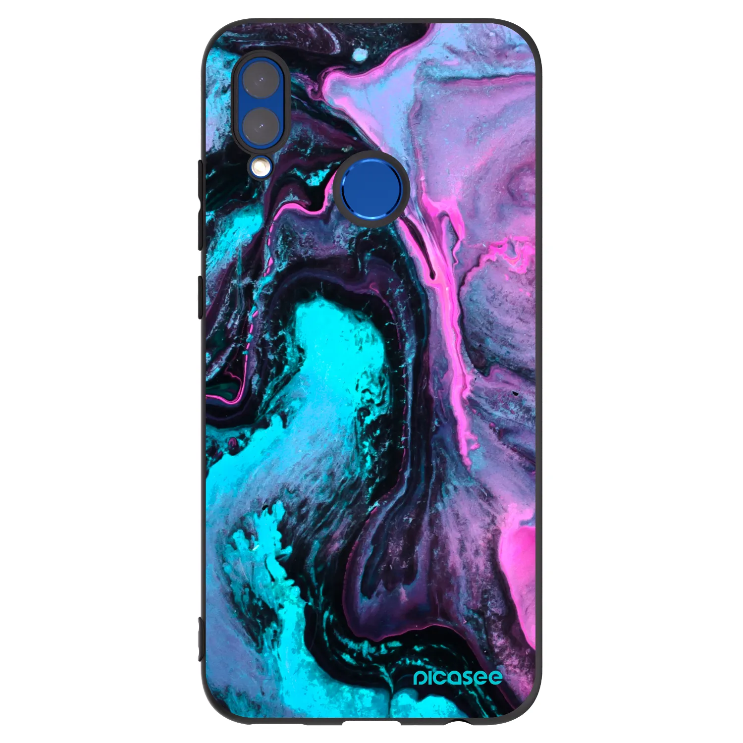Picasee silikonski črni ovitek za Honor 10 Lite - Lean 2