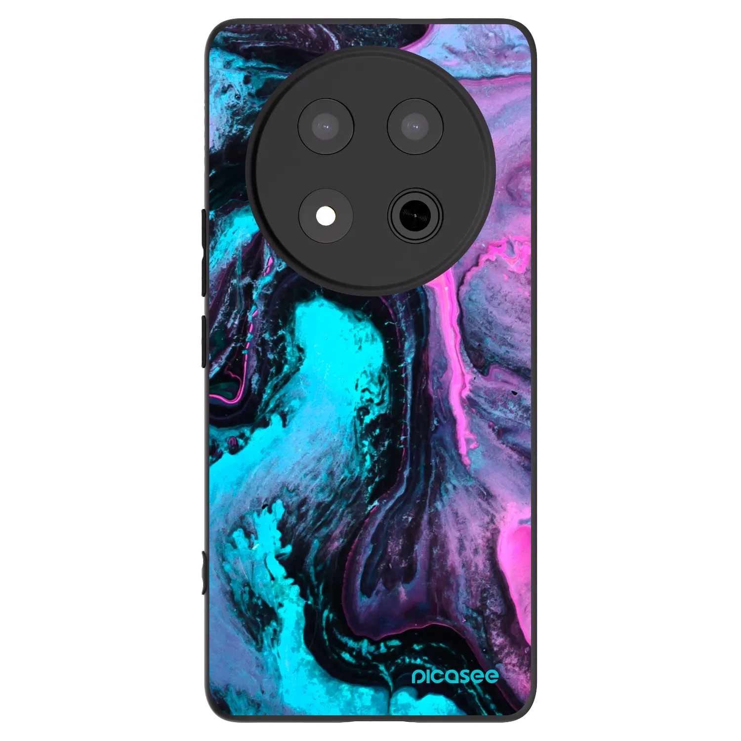 Picasee silikonski črni ovitek za Honor Magic7 Lite 5G - Lean 2