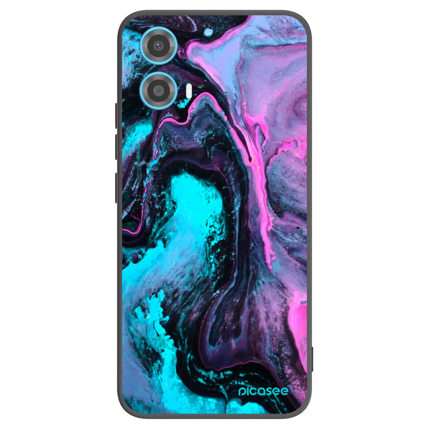 Picasee silikonski črni ovitek za Motorola Moto G34 5G - Lean 2