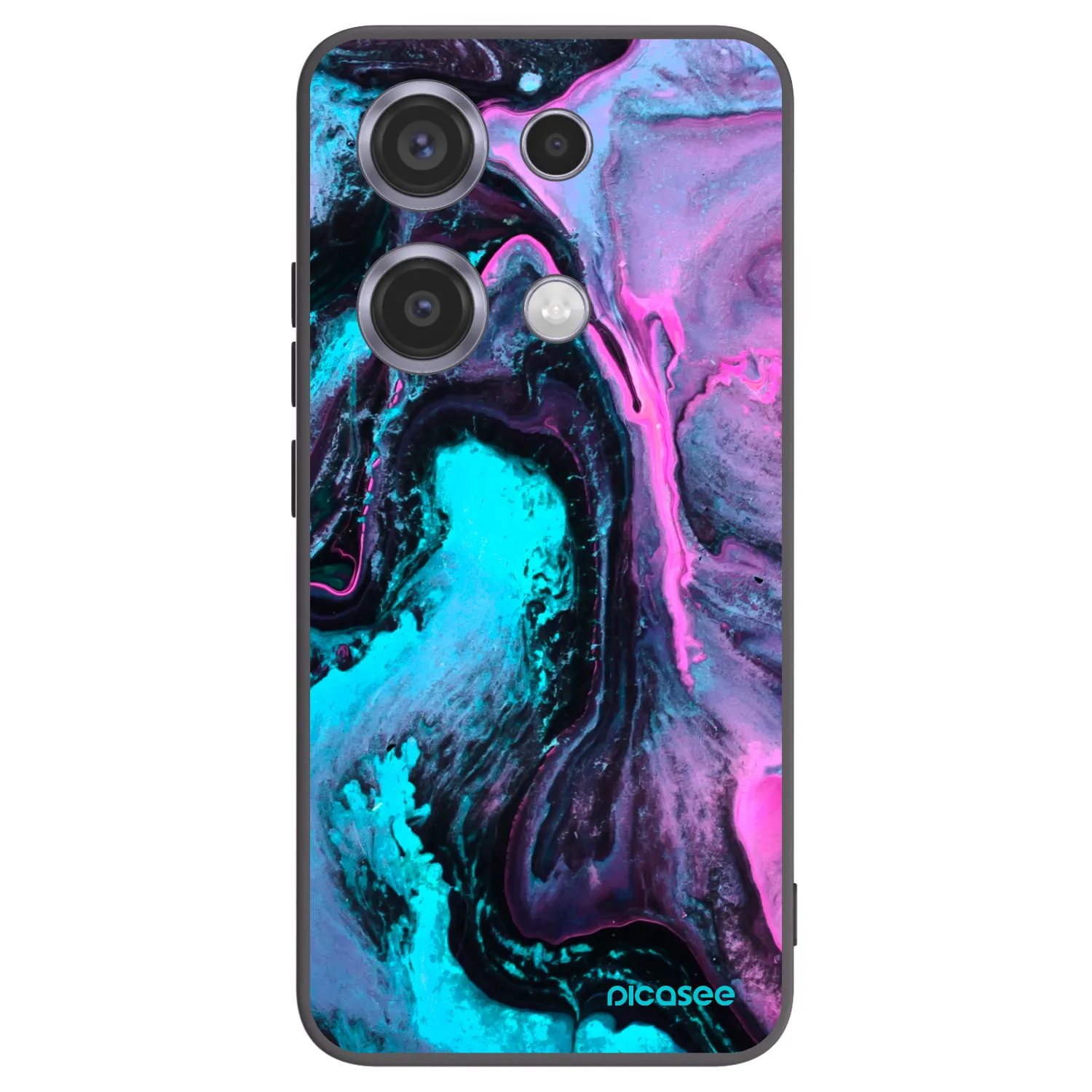 Picasee silikonski črni ovitek za Xiaomi Redmi Note 14S - Lean 2