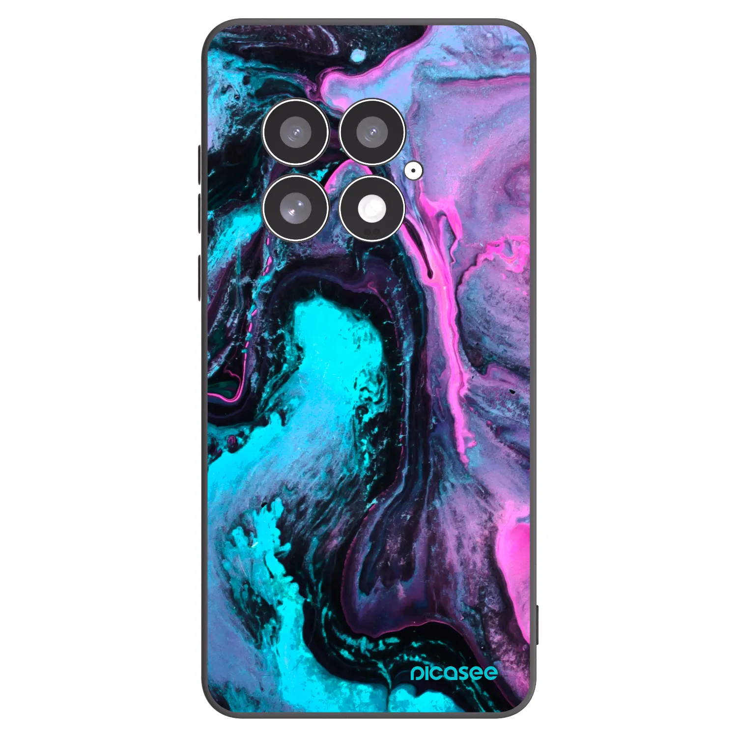 Picasee silikonski črni ovitek za OnePlus 13 5G - Lean 2
