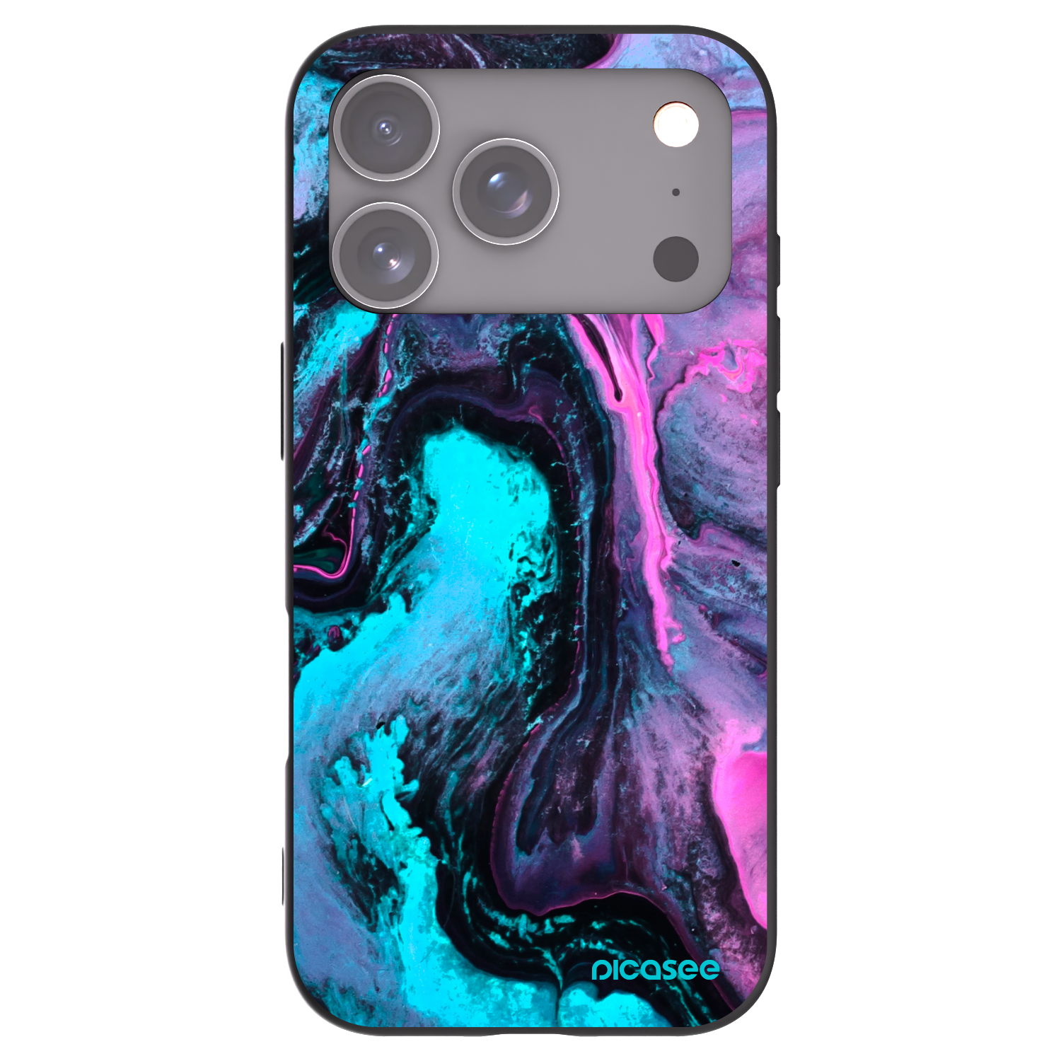 Picasee silikonski črni ovitek za Apple iPhone 17 Pro - Lean 2