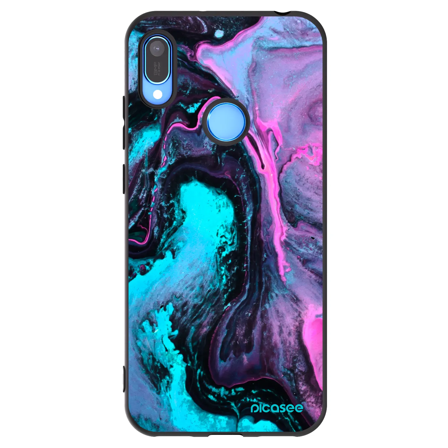 Picasee silikonski črni ovitek za Huawei Y6 2019 - Lean 2