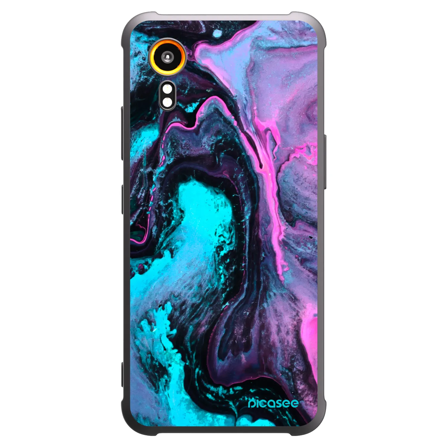 Picasee silikonski črni ovitek za Samsung Galaxy Xcover 7 - Lean 2