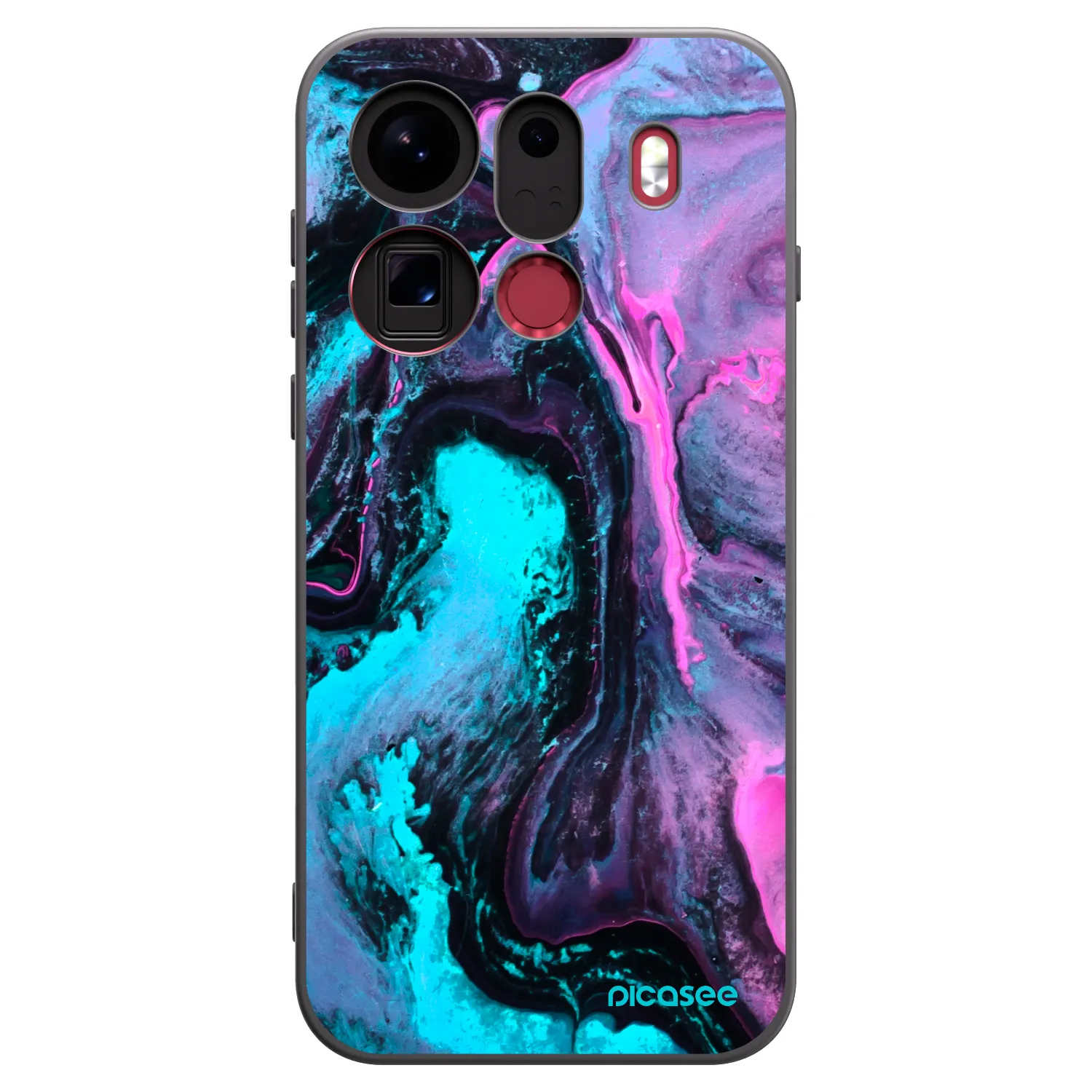 Picasee silikonski črni ovitek za OPPO Find X9 Pro - Lean 2