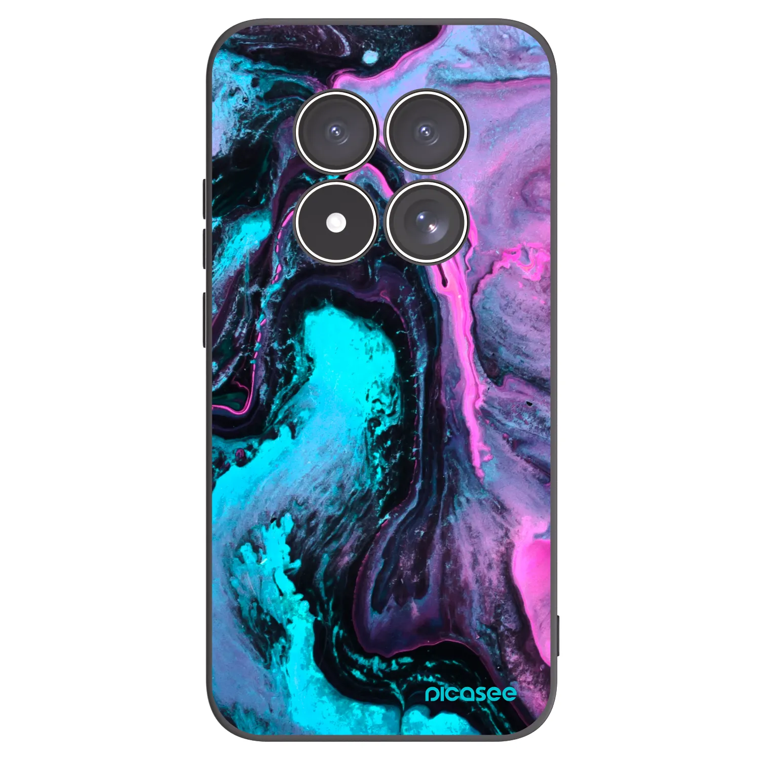 Picasee silikonski črni ovitek za Xiaomi Redmi Note 15 Pro 5G - Lean 2