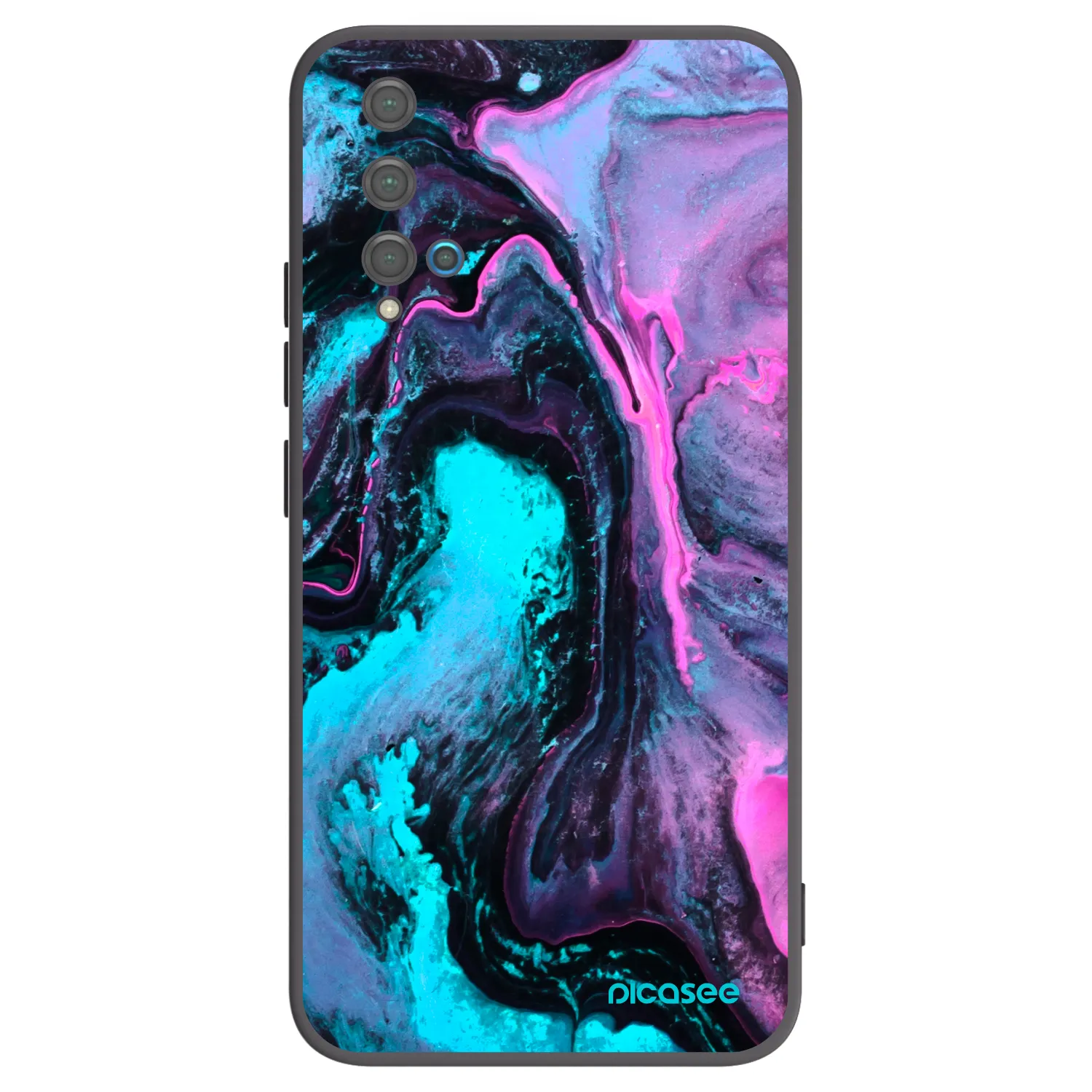 Picasee silikonski črni ovitek za Huawei Nova 5T - Lean 2