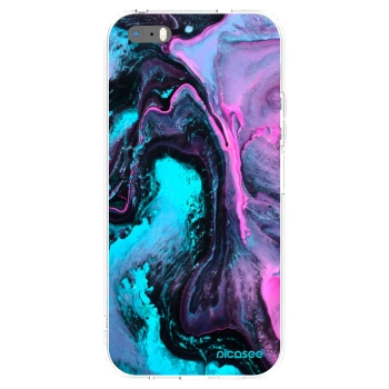 Picasee silikonski prozorni ovitek za Apple iPhone 5/5S/SE - Lean 2