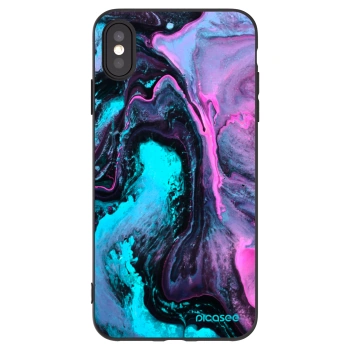 Picasee silikonski črni ovitek za Apple iPhone XS Max - Lean 2