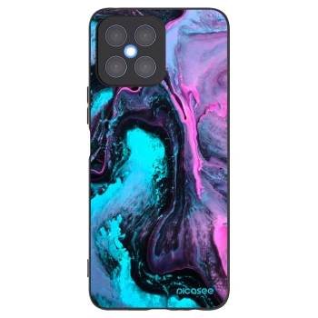 Picasee silikonski črni ovitek za Honor X8 4G - Lean 2
