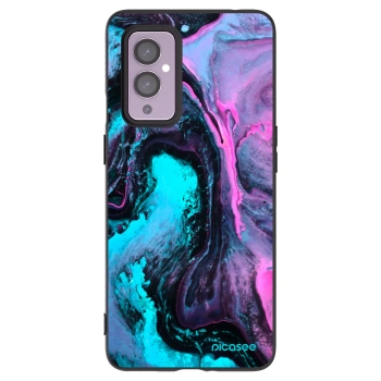 Picasee silikonski črni ovitek za OnePlus 9 - Lean 2