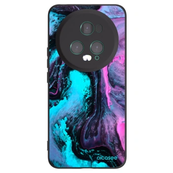 Picasee silikonski črni ovitek za Honor Magic5 Pro - Lean 2