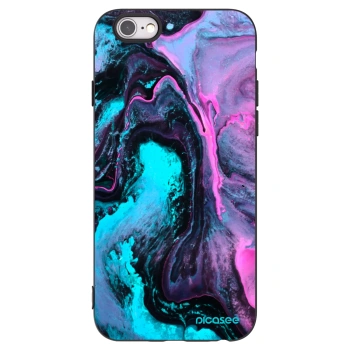 Picasee silikonski črni ovitek za Apple iPhone 6/6S - Lean 2
