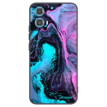 Picasee silikonski črni ovitek za Motorola Moto G34 5G - Lean 2