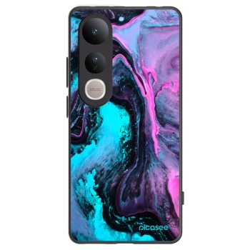 Picasee silikonski črni ovitek za Vivo V50 Lite 5G - Lean 2