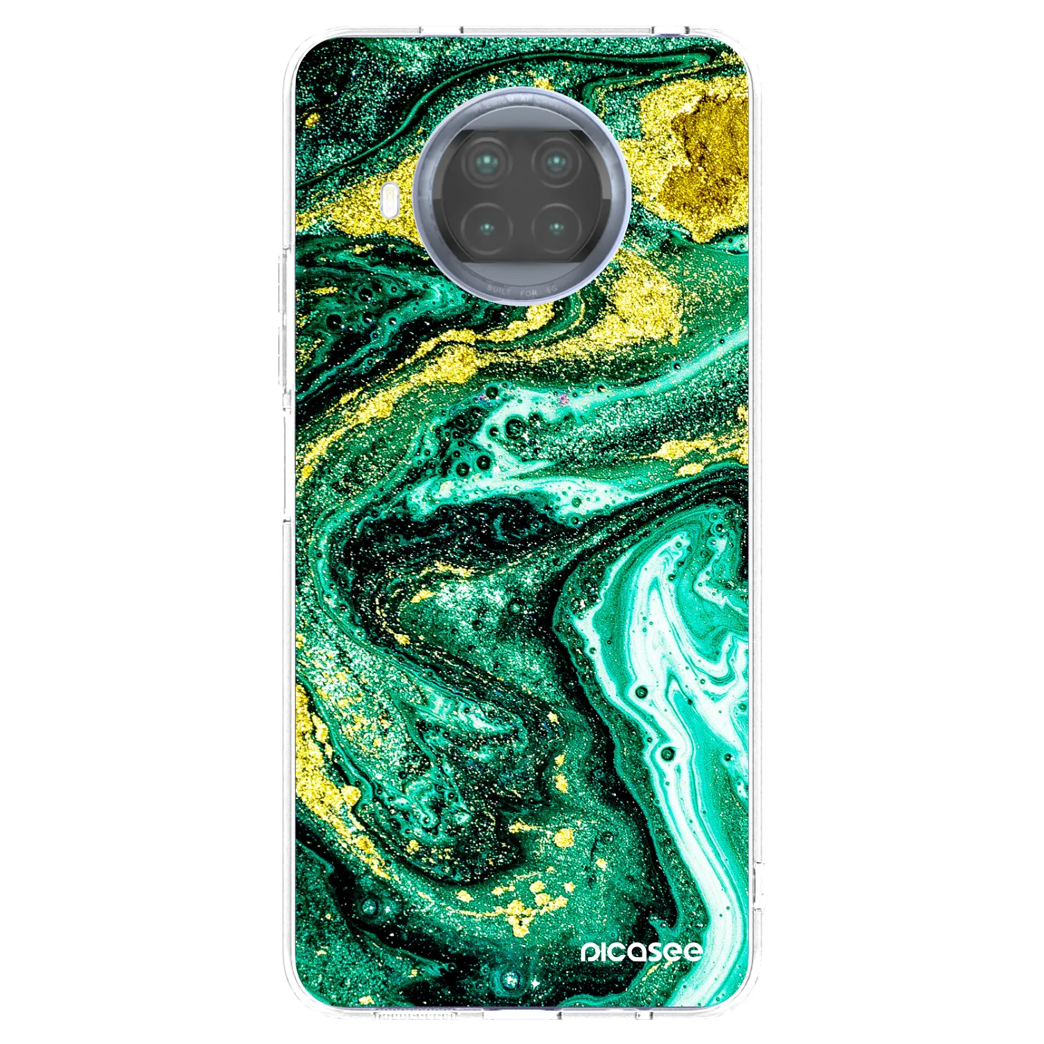 Picasee silikonski prozorni ovitek za Xiaomi Mi 10T Lite - Green Gold